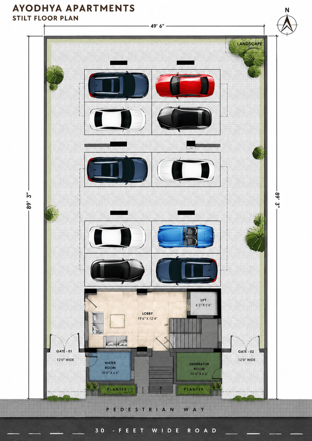 Stilt floor plan