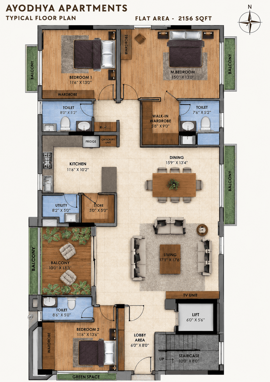 Typical floor plan