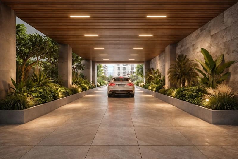 Dedicated ground-level parking