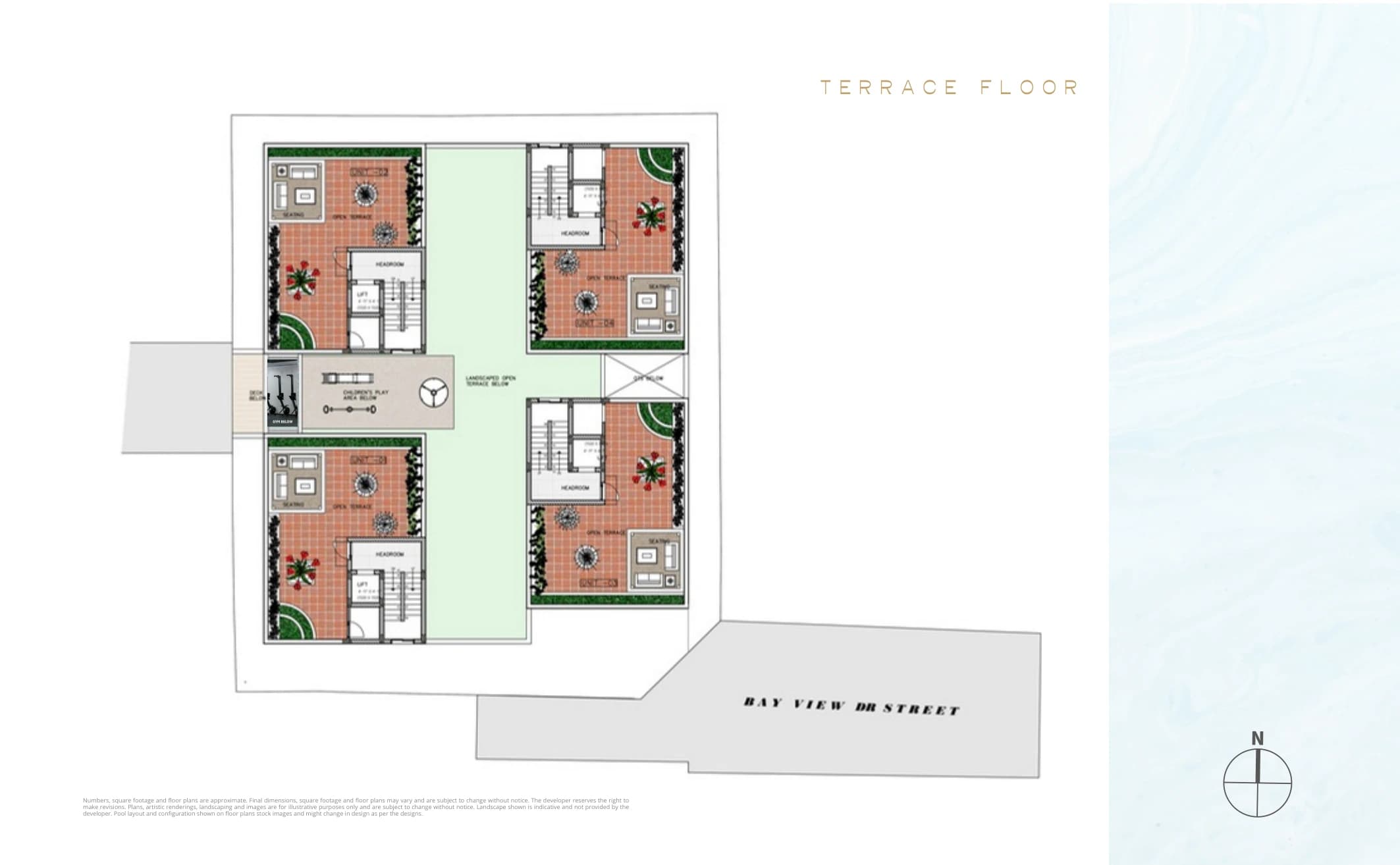 Terrace floor — rooftop layouts