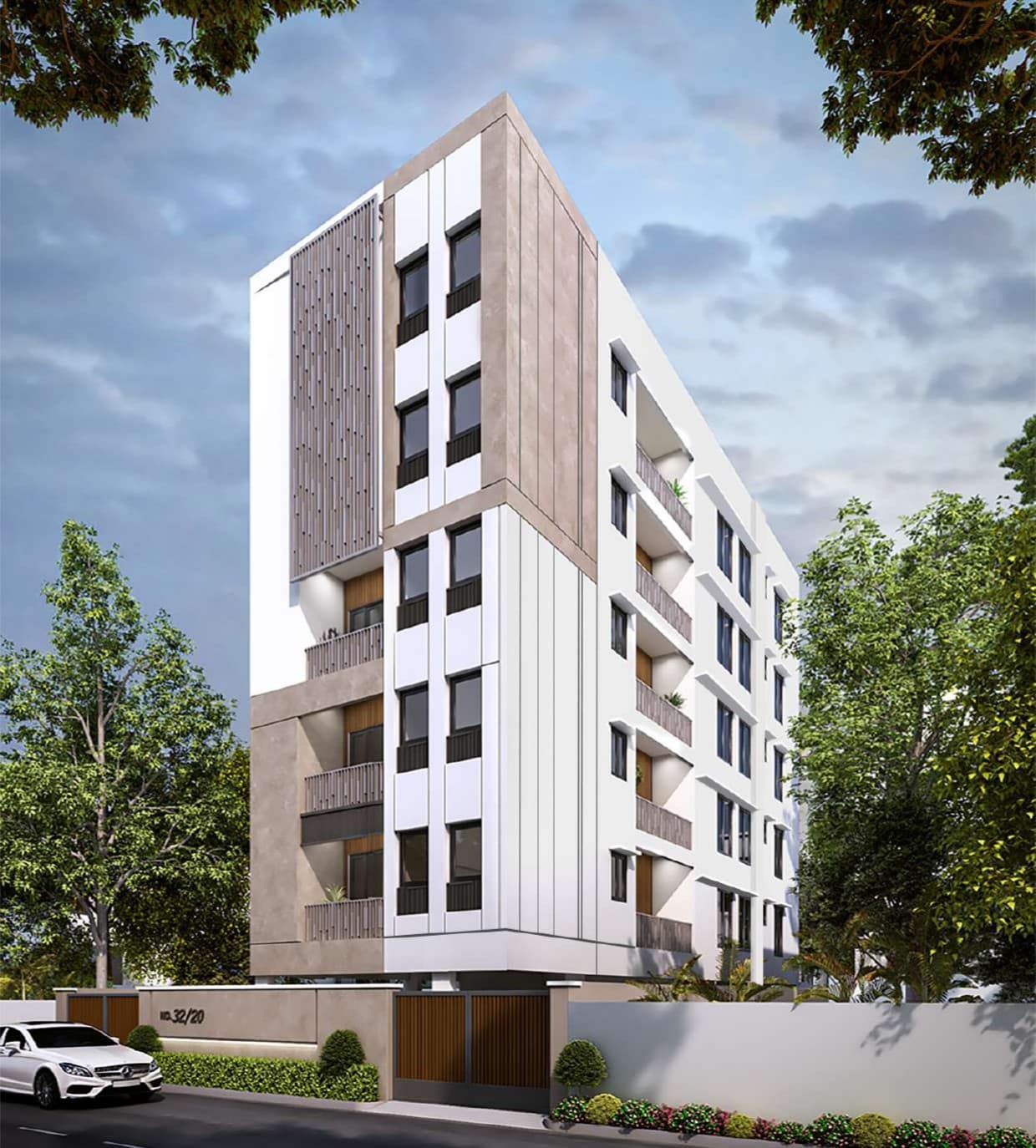 Contemporary elevation of Aaranya