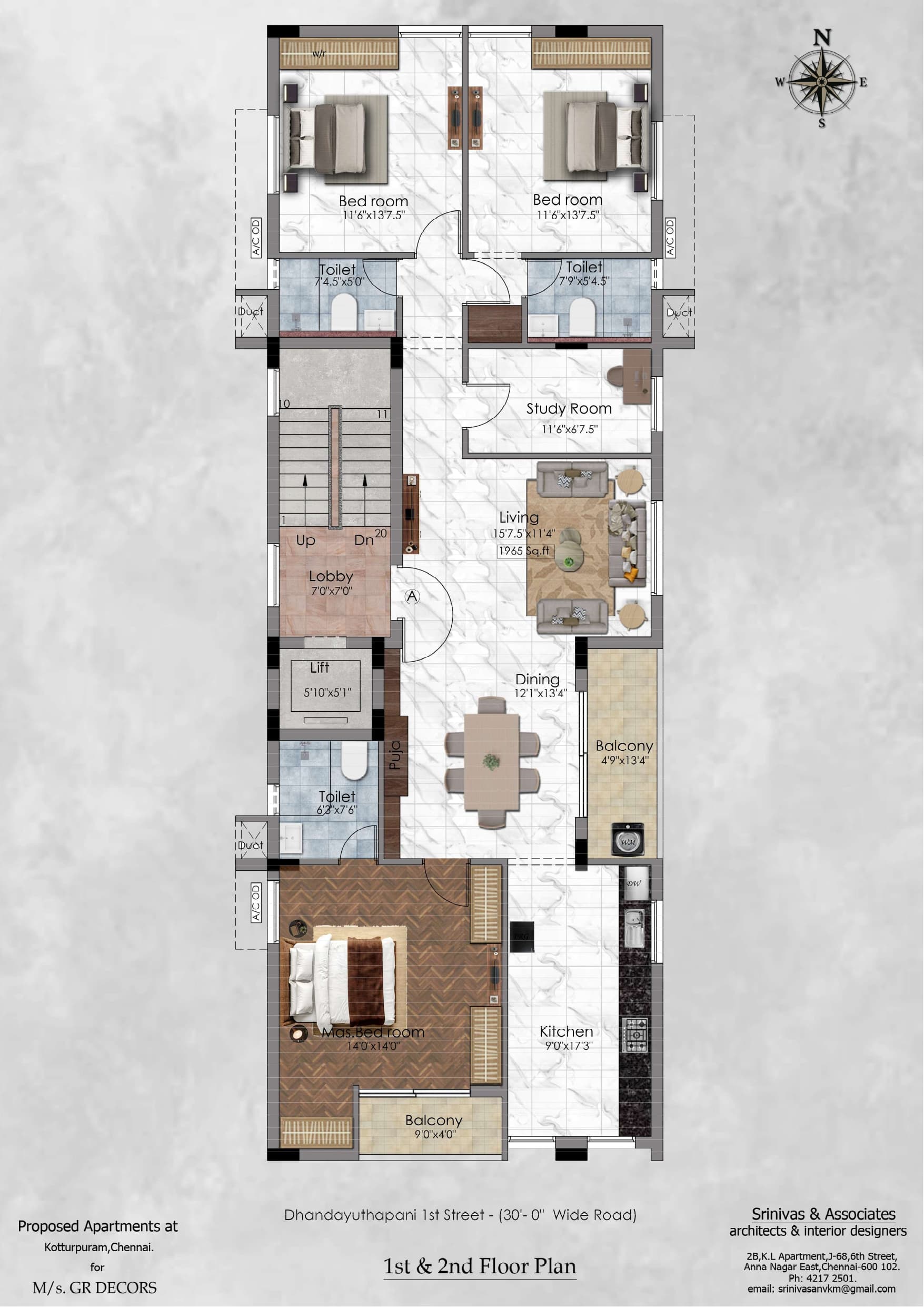 First & second floor plan