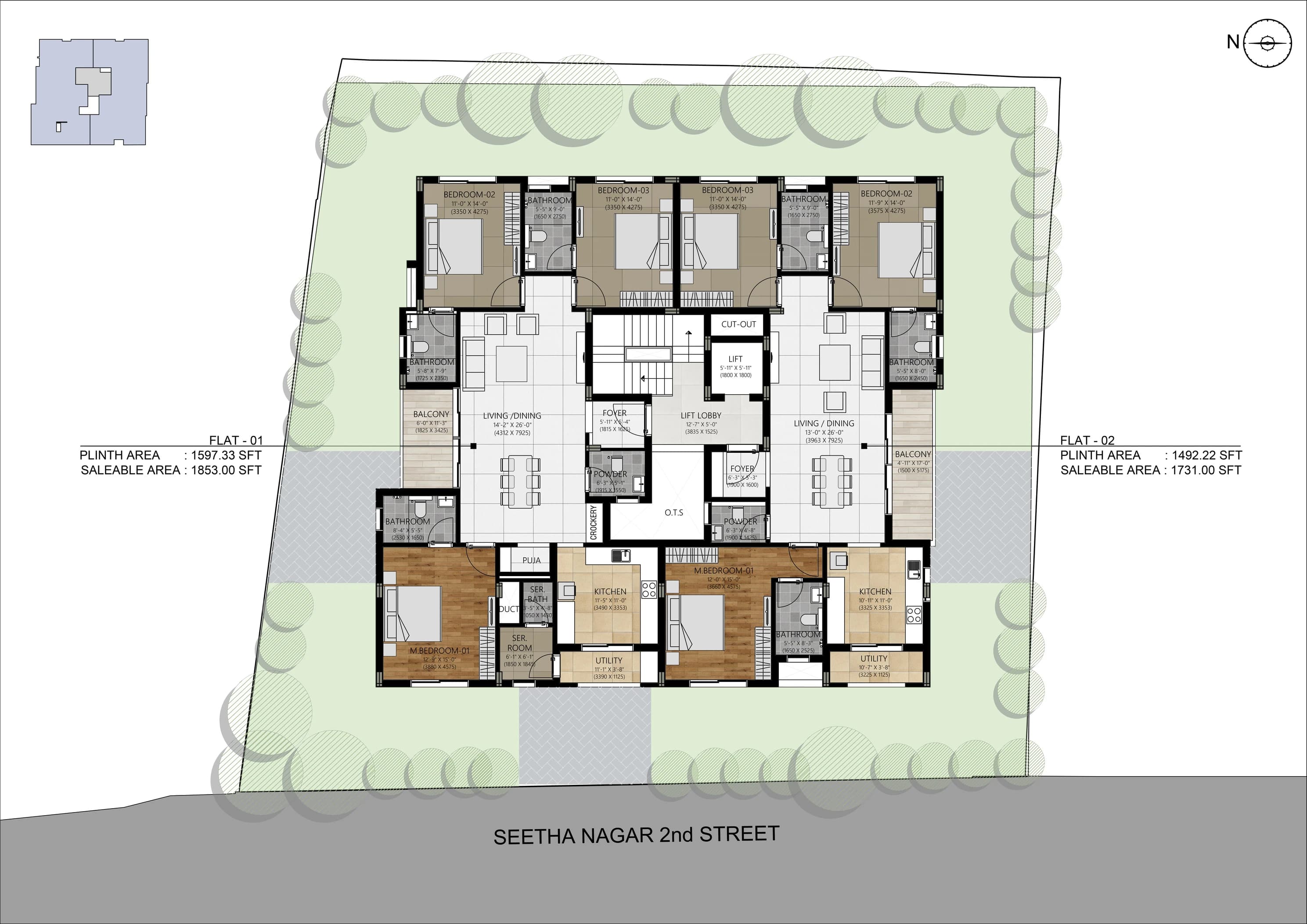 Typical floor plan