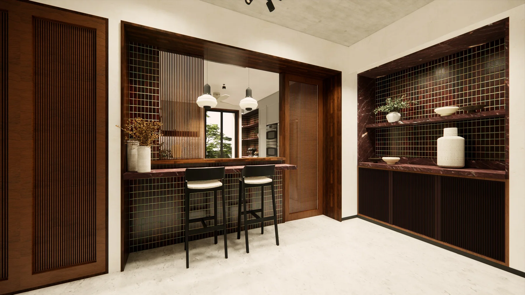 Kitchen detail — brochure render