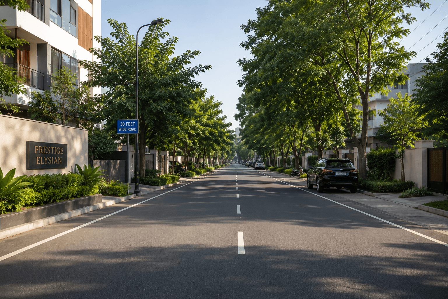 30-feet-wide road access