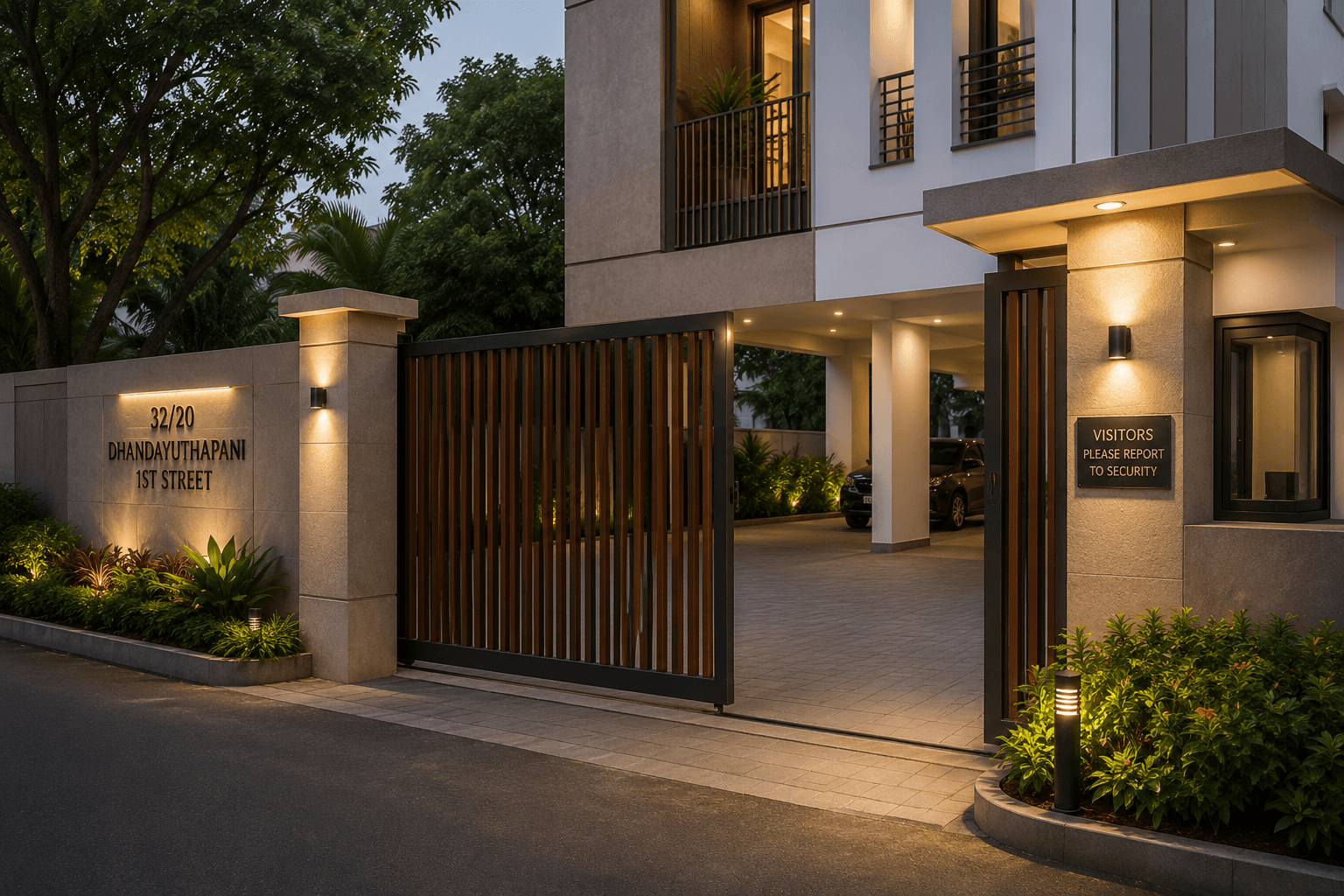 Secure gated entrance