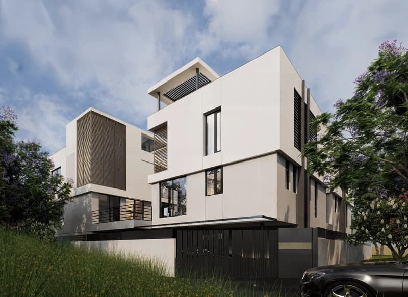 Sea Shine villa elevation from the project brochure