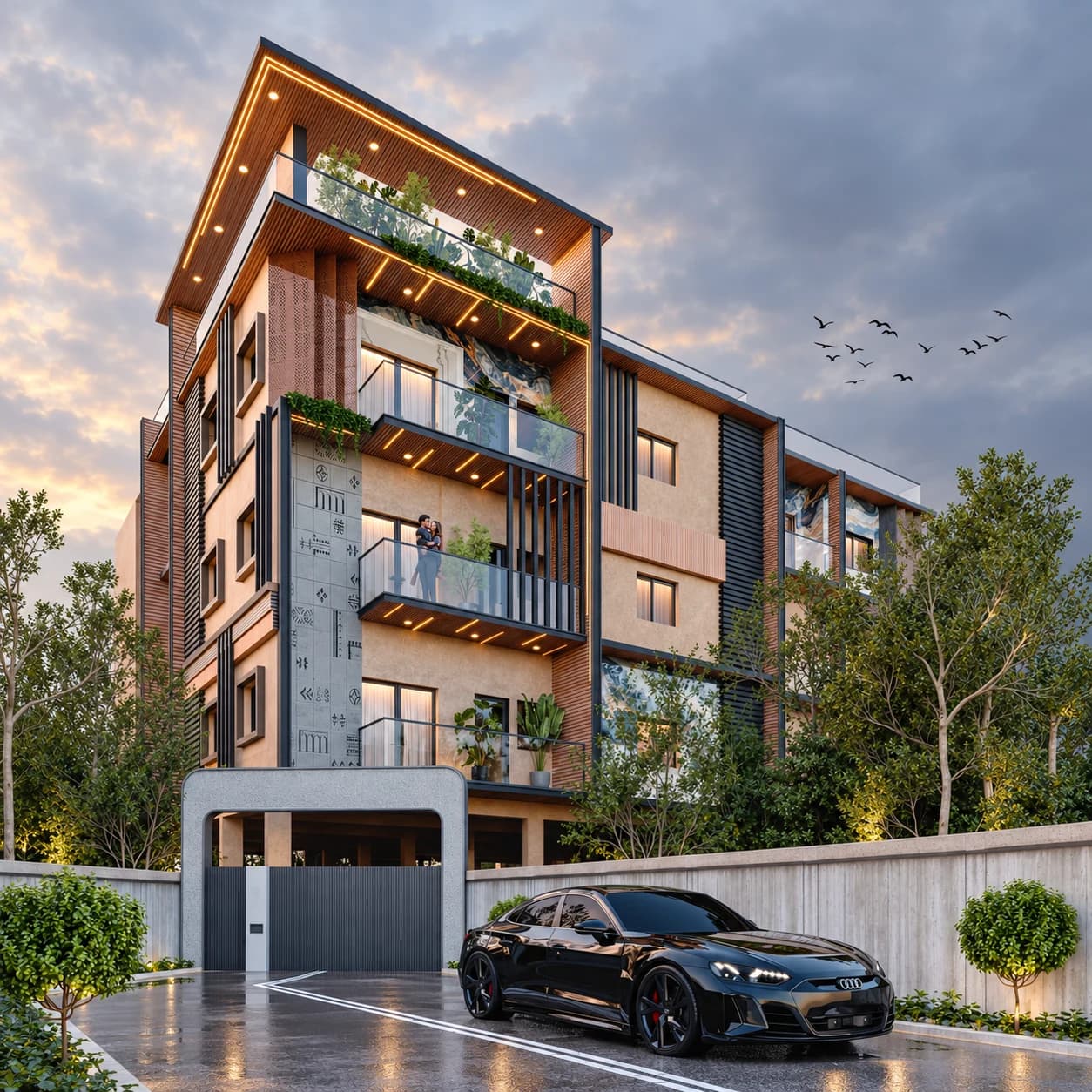 Green Nova elevation — artist's impression based on the supplied architectural reference