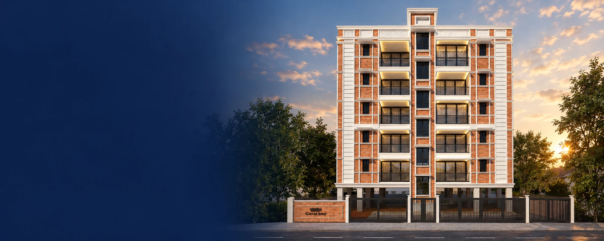 Illustrative Coral Bay elevation based on the project brochure