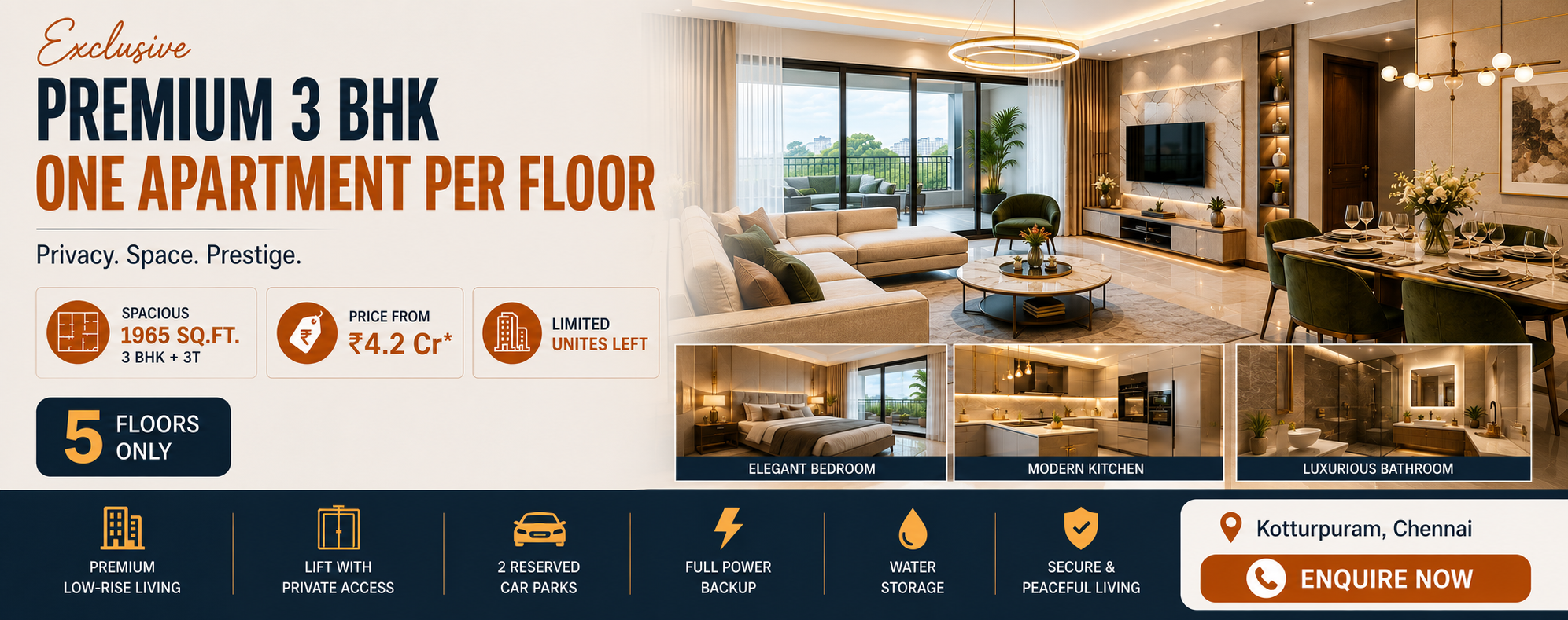 Aaranya premium apartments in Kotturpuram