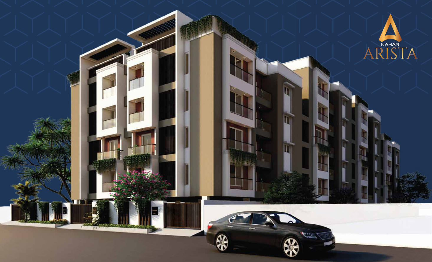 Brochure illustration of Nahar Arista in Perungudi