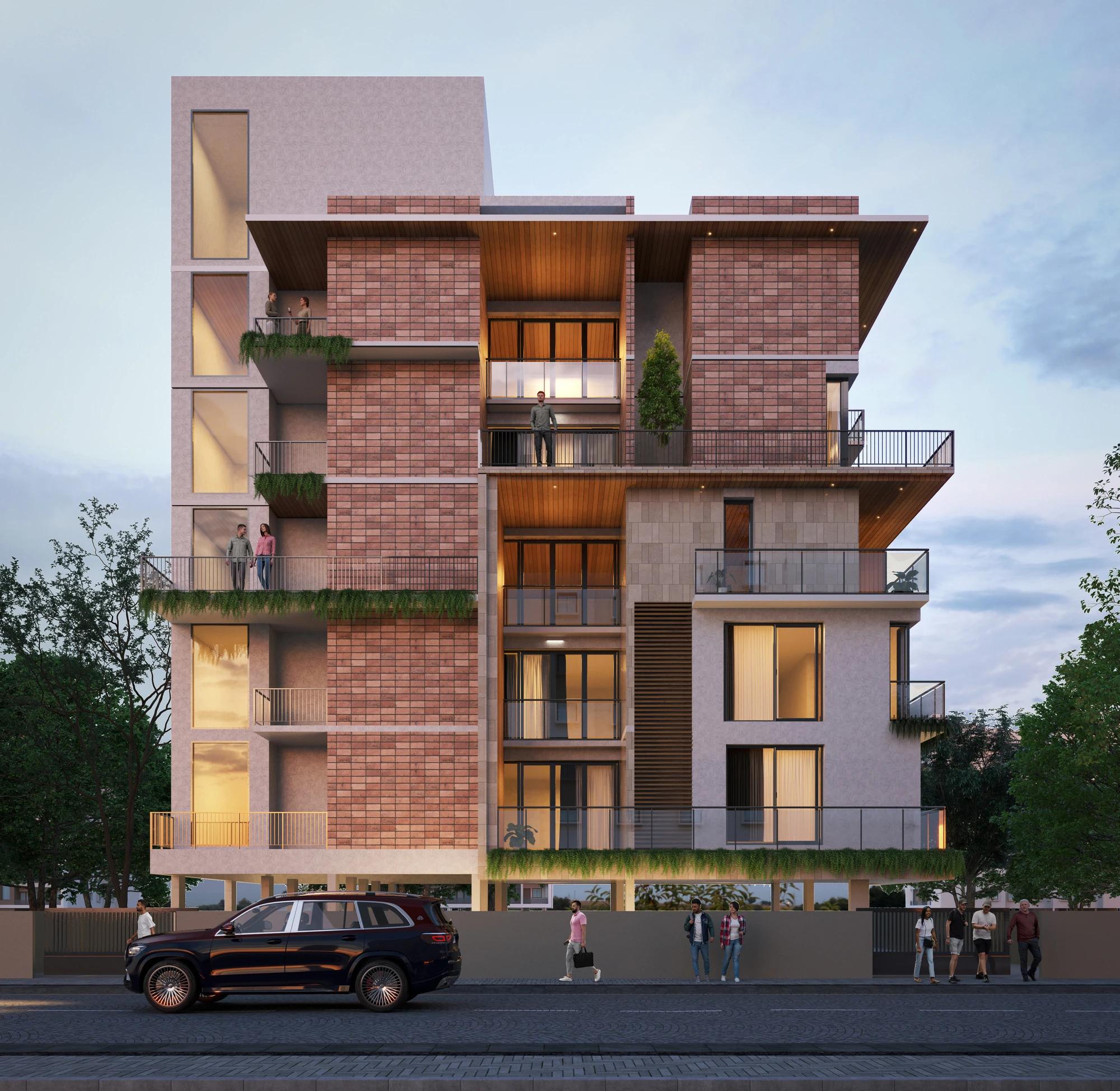 Brochure rendering of Oak Groove in Thiruvanmiyur